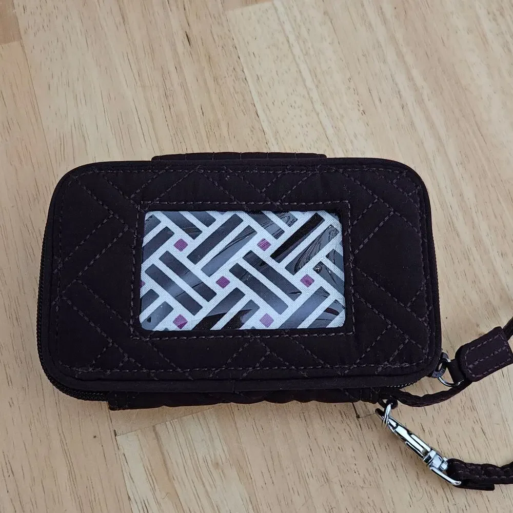 Vera Bradley Iconic RFID Wallet/Wristlet Mulled Wine EUC - Picture 3 of 7